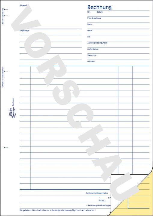 Produktbild Avery Rechnung (40 x)