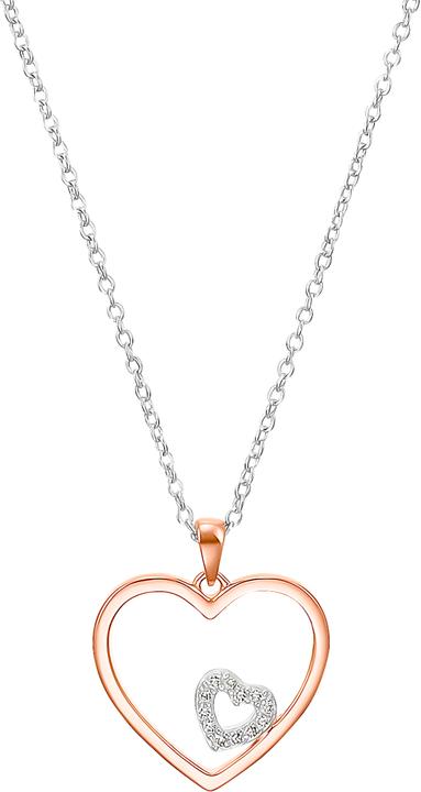 Produktbild S.Oliver Halsschmuck für Damen, 925 Sterling Silber, Zirkonia (Silber 925)