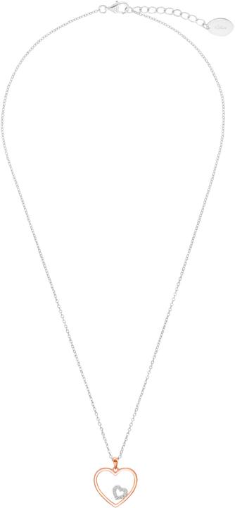 Produktbild S.Oliver Halsschmuck für Damen, 925 Sterling Silber, Zirkonia (Silber 925)