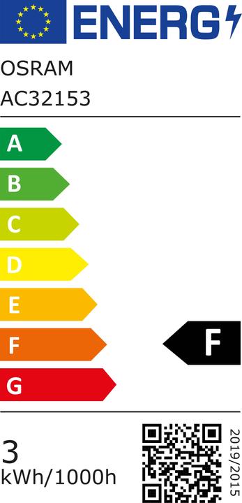 Energie-Label Osram Led Special T26 (E14, 3.30 W, 201 lm, 1 x, F)