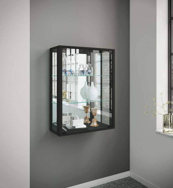 Image du produit VCM Vitrine murale vitrine de collection en verre vitrine murale étagère armoire en verre vitrine (60 x 25 x 80 cm)
