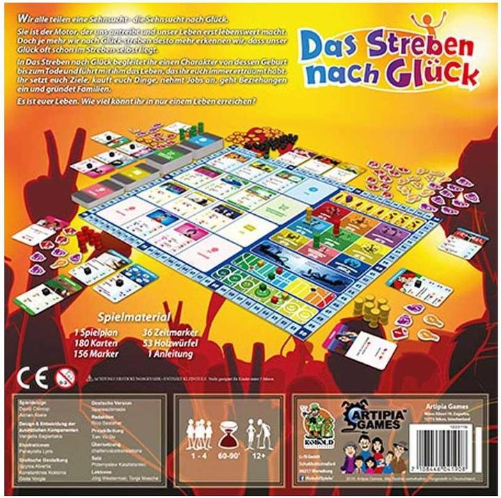 Actual product image 1023119 - The Pursuit of Happiness, board game for 1 - 4 players aged 12 and up (German)