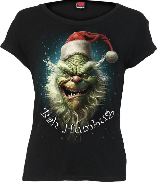 Actual product image Spiral Womens/Ladies Bah Humbug Short-Sleeved T-Shirt (XXL)