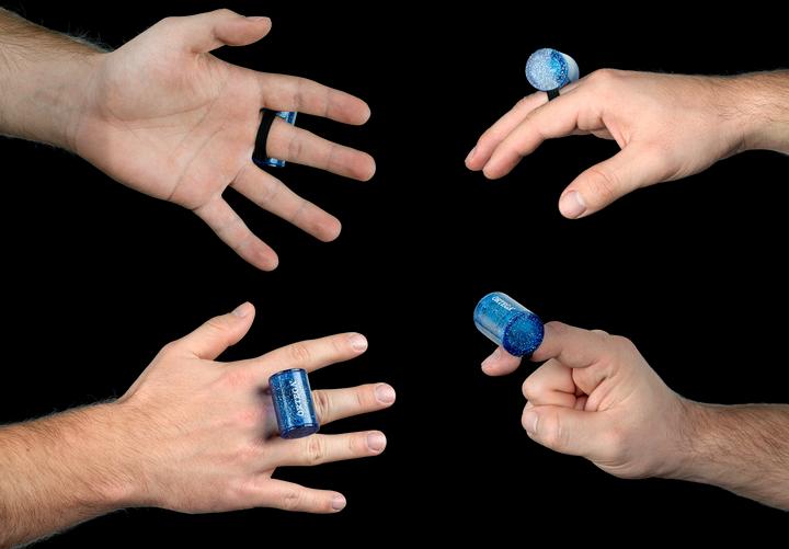 Immagine prodotto Ortega Agitatore da dito in plastica - Blu (Batteria)