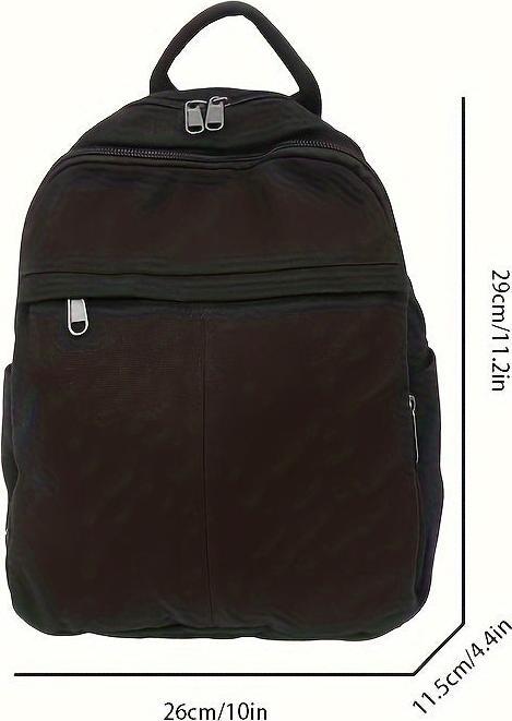 Produktbild Only-Bags.Store Casual Rucksack, geeignet für High School und College-Studenten, solide Farbe Canvas Rucksack
