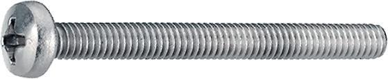 Bossard Schraube, Maschine / Flachkopf, Phillips, PH1, M3, 8mm, Packung à 100 Stück (100 Schrauben pro Stück)