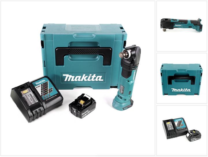 Image du produit Makita DTM 51 RT1J Découpeur-ponceur multifonctions sans fil 18V Li-Ion + 1x Batterie BL 1850 5,0 Ah