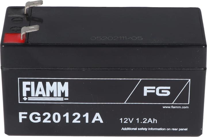 Produktbild Fiamm FG20121A 12V 1,2Ah Abmessungen 97,0 x 42 x 59,0 mm, 4,8mm Faston Steckkontakte (12 V, 1.20 Ah)