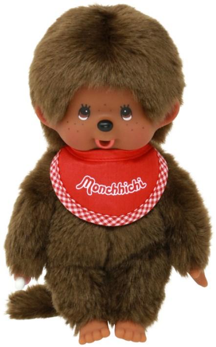 Actual product image Magni Monchhichi boy colour 20cm red bib (20 cm)