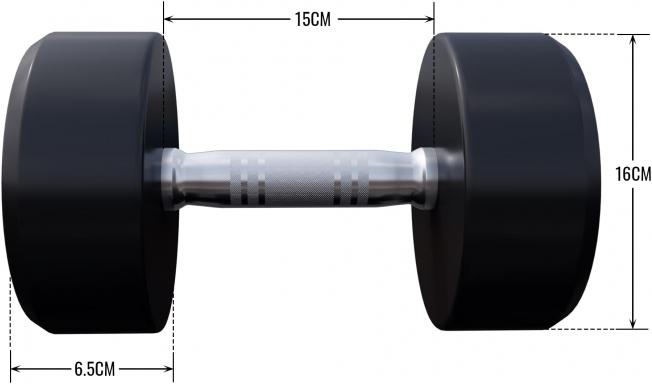 Actual product image Gorilla Sports Round dumbbells
