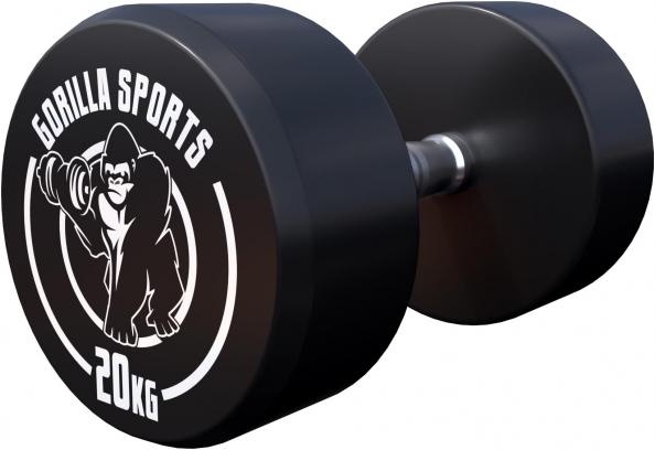 Immagine prodotto Gorilla Sports Manubri rotondi (1 x 20 kg)