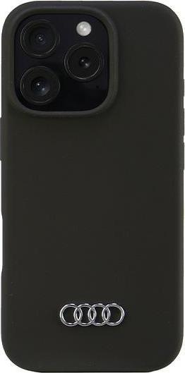 Produktbild Audi Silicone Case iPhone 16 Pro 6.3" czarny/black hardcase AU-LSRIP16P-Q3/D1-BK (Apple iPhone 16 Pro)