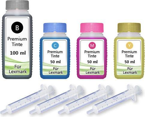 Produktbild Druckfuxx 250ml Nachfüll Tinte für LEXMARK 100XL S300 S301 S305 S308 S815 S816 S
