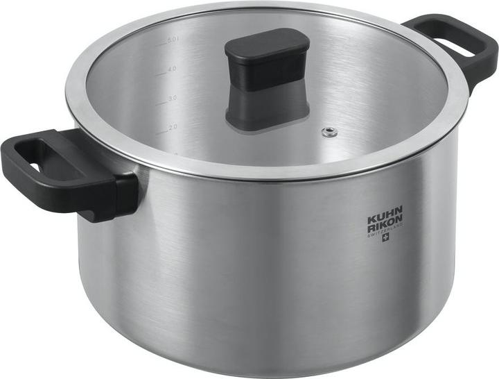 Immagine prodotto Kuhn Rikon Pentola da cucina Locarno 6.0 L (24 cm, Pentola, Acciaio inossidabile)