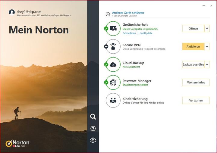Image du produit Norton 360 Standard (1 Utilisateur, 12 mois)