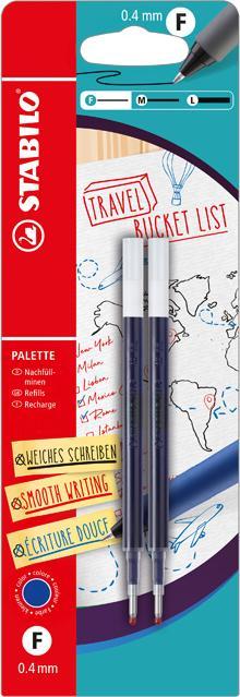 Produktbild STABILO Palette Refill 2er Bli. Blau (Nachfülleinheit, Blau, 0.40 mm)
