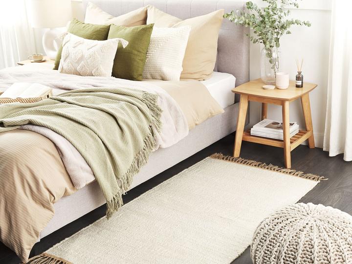 Image du produit Beliani Tapis jute beige clair 80 x 150 cm à poils courts double face LUNIA (80 x 150 cm)