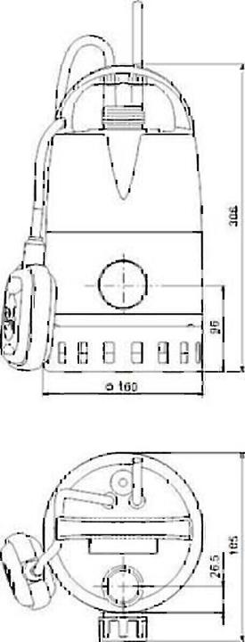 Actual product image Grundfos submersible pump UNILIFT CC5-A1 1X230V with float 96280966 (Basement pump)