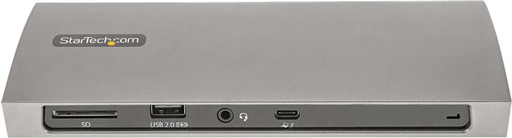 Produktbild StarTech com TB4CDOCKUE, Cablato, Thunderbolt 4, 96 W, 10,100,1000 Mbit/s, Nero, Grigio, MMC, MicroS (Thunderbolt, 3 Ports)