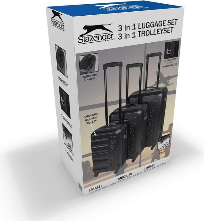 Produktbild Slazenger Trolley Set 18/22/26" ABS 3pcs (Handgepäck (bis 50l), M (50 - 90l), L (90 - 115l))