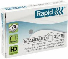 Rapid Heftklammern, 10mm, verzinkt, 1000 Stück (1 x)