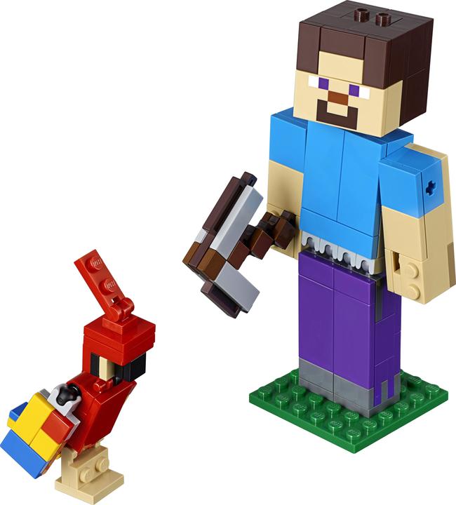 Image du produit LEGO Steve avec un perroquet (21148, LEGO Minecraft)