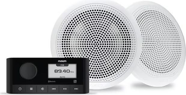 Image du produit Fusion Radio ra60 + hp el-f653w + capot + antenne am/fm+ câbles hp 6m (AM, FM, Bluetooth)