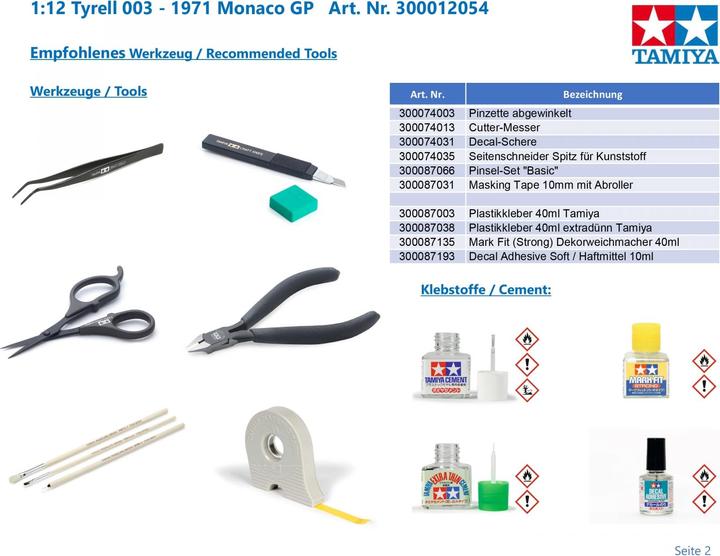 Image du produit Tamiya Tyrrell 003 1971 Monaco