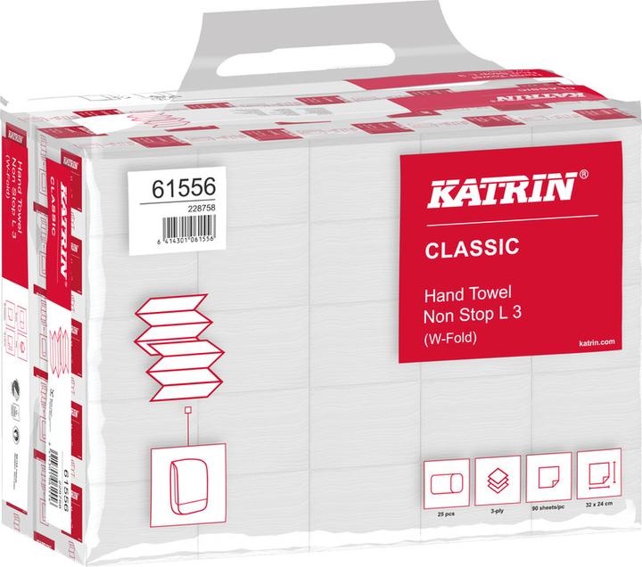 Immagine prodotto Katrin Asciugamani W-Fold Interfold Classic Non Stop L 3 (90 x)