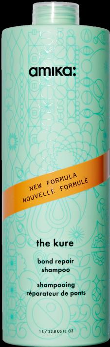 Amika REPAIR The Kure Bond Shampooing réparateur (1000 ml, Shampoing liquide)