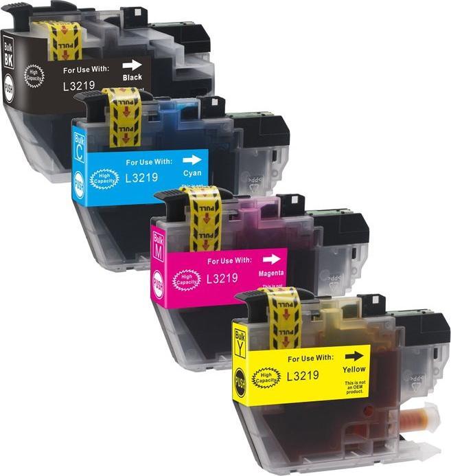 Actual product image Hermex Compatible Brother MFC-J 6535DW XXL Printer Cartridges (M, C, Y, FC)