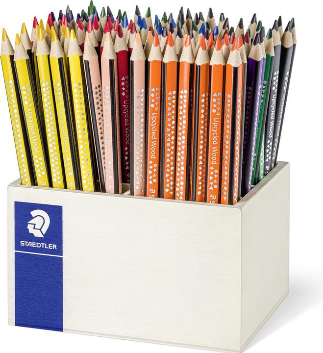 Produktbild Staedtler Buntstifte Noris color Jumbo Dreikant 112er-Set (Mehrfarbig, 112 x)