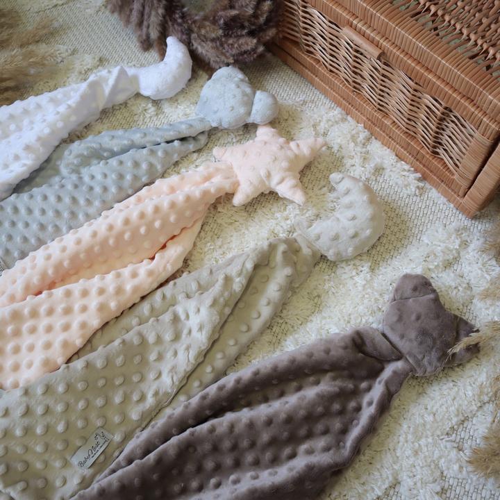 Actual product image Baby-Nest Cuddle cloth |Minky|Cappuccino bear