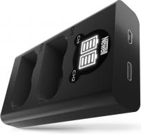 Produktbild Newell Set aus DL-USB-C Zweikanal-Ladegerät und zwei EN-EL15b-Akkus für Nikon (Kamera Akku Ladegerät)