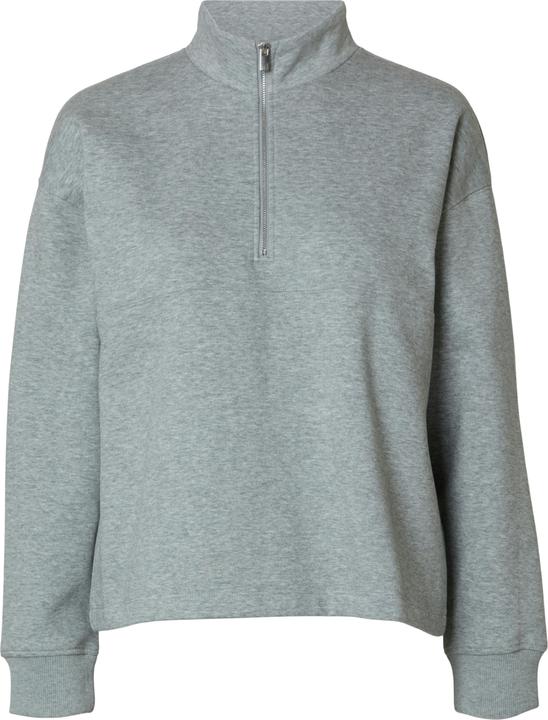 Selected Femme High Neck Sweatshirt mit Reissverschluss