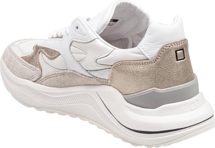 Produktbild D.a.t.e. D.a.t.e fuga sneakers in nylon and suede color white/platinum (39)