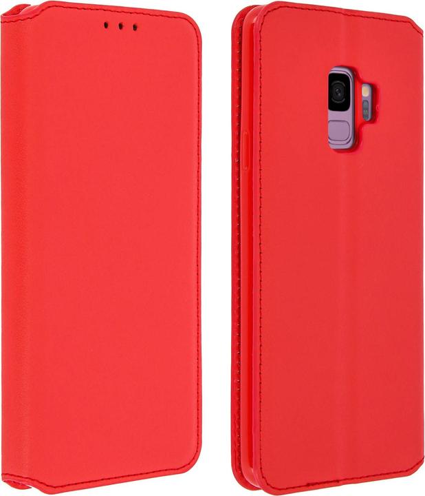Actual product image Avizar Flip Cover Wallet Classic Edition for Samsung Galaxy S9 - Red (Samsung Galaxy S9)