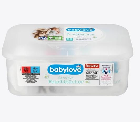 Produktbild dm babylove Sensitive (80 Stück)