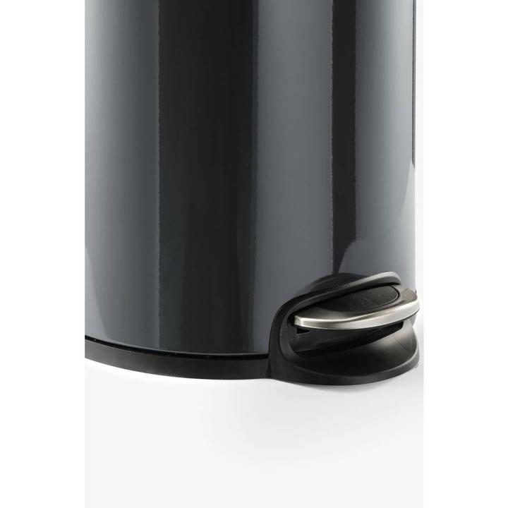 Actual product image Durable Pedal bin metal round, soft close (5 l)
