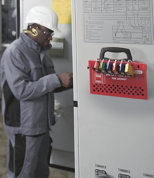 Image du produit Abus Boîte Safety Redbox B835, avec support mural, rouge.