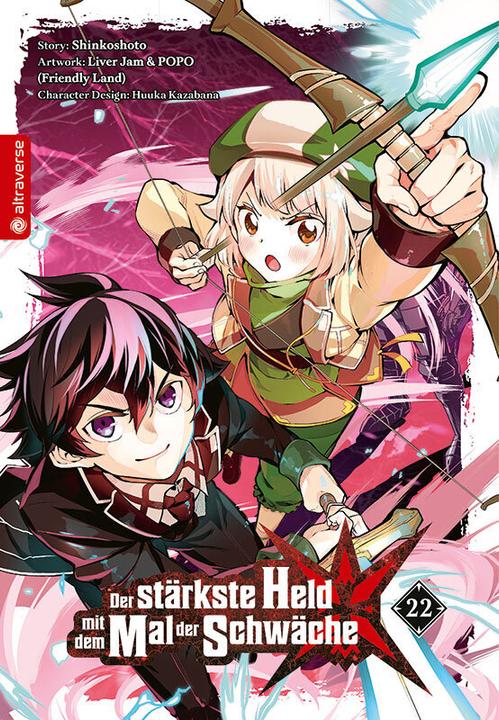 Image du produit Der stärkste Held mit dem Mal der Schwäche 22 (Allemand, Shinkoshoto, Pays ami, Huuka Kazabana, 2024)