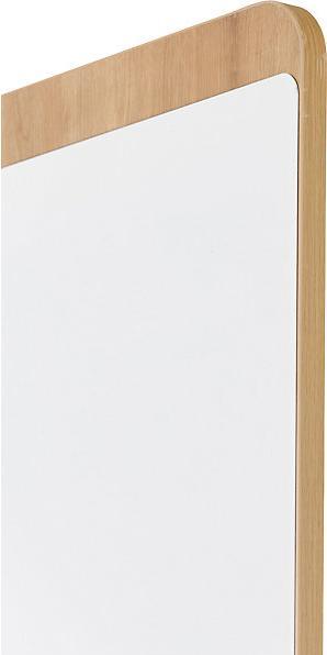 Actual product image Rocada NATURAL whiteboard, frame in wood finish, board white, WxH 1000 x 1500 mm.