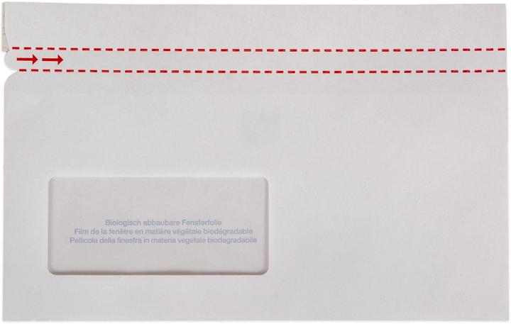 Elco Dokumententasche aus Papier C5/6 Fenster links, 250 Stück (C5/6)