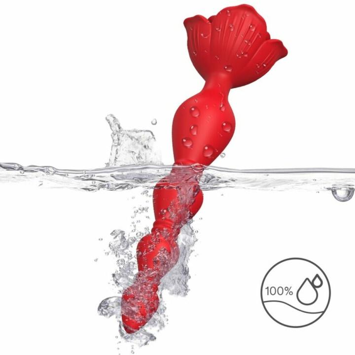 Actual product image Armony Pink Vibrator Pagoda & Anal Plug Red