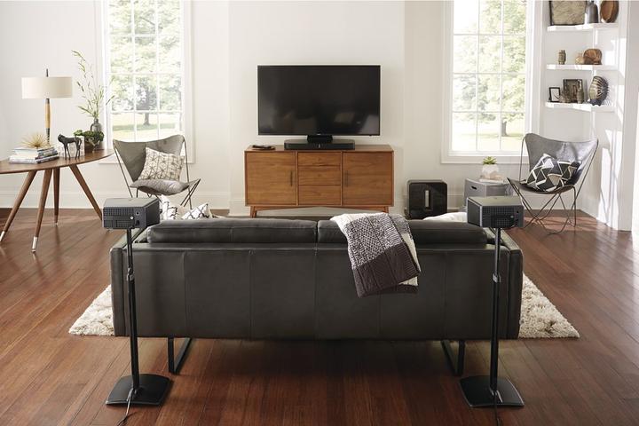 Image du produit Sanus Support pour Sonos ONE, PLAY:1, Play:3 (1 paire, Support, Réglable en hauteur)
