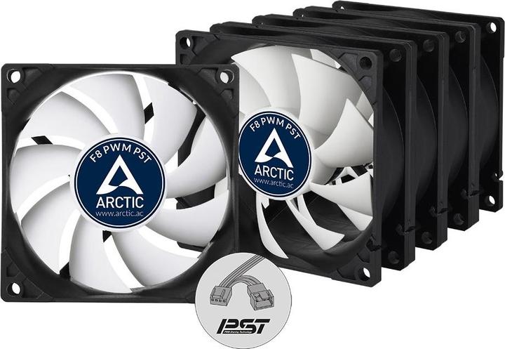 Produktbild Arctic F8 PWM PST - 5 Pack (80 mm, 5 x)