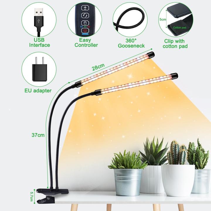 Actual product image Niello LED plant lamp (LED, 230 V)