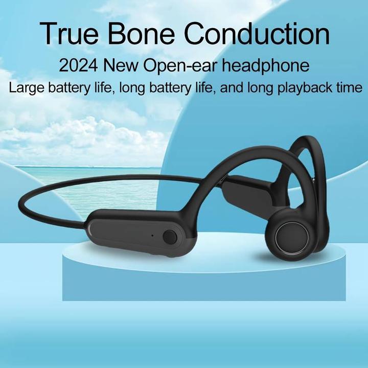 PhoneLook Stylische kabellose Bluetooth-Knochenleitungs-Kopfhörer für Sport Laufen Radfahren Fitness (ANC, 11 h, Kabellos)