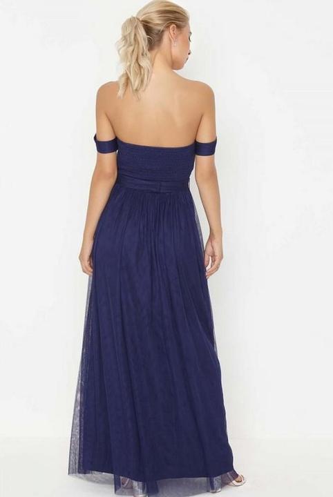 Image du produit Little Mistress Maxi robe bleu marine avec taille de bijou (44 E)