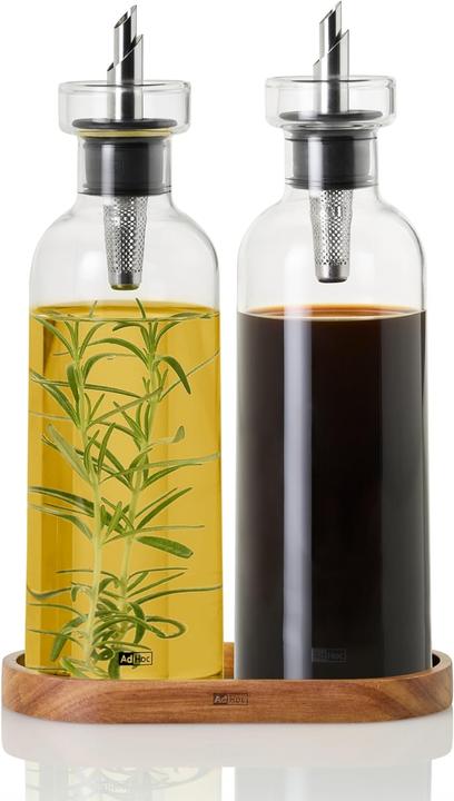 AdHoc Set of oil and vinegar dispensers AromaPour, with original PreciseFlow, capacity approx. 300 (300 ml)
